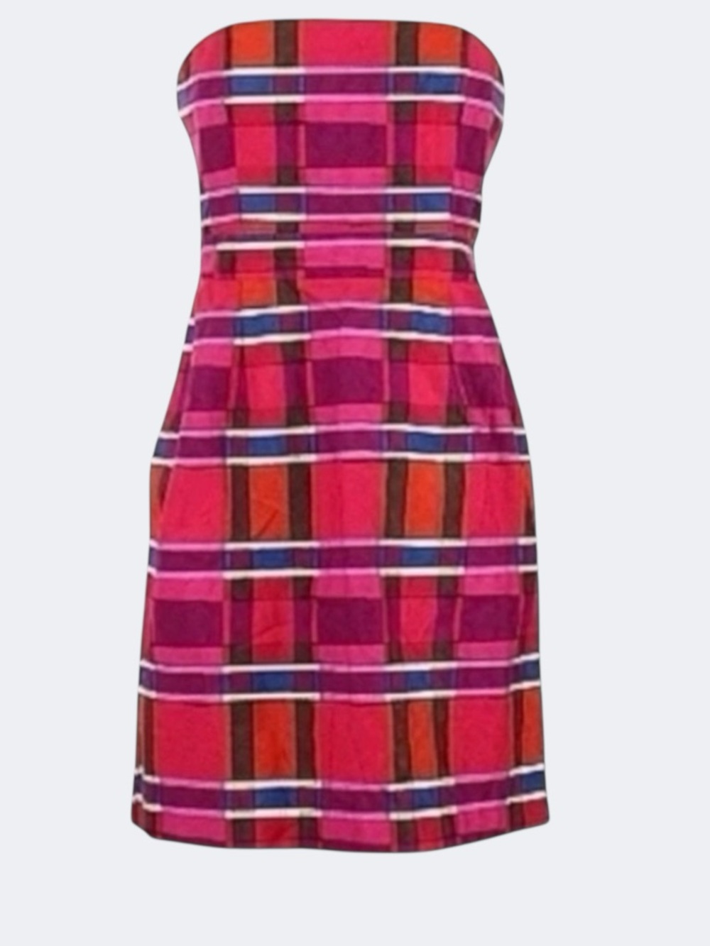 Banana Republic Strapless Multicolor Dress Cocktail Wedding Guest Size 6 Petite